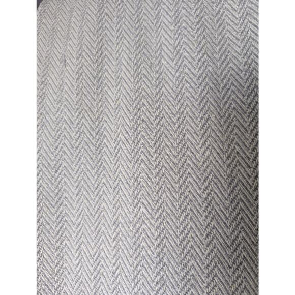 Nido Notte Italia (2) Grey Herringbone Cotton Blend Fringe Throw Blanket 50 x 52 - Picture 5 of 9